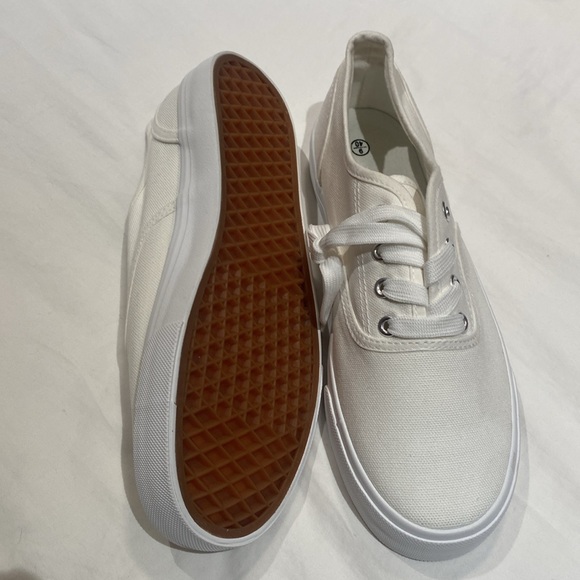 Classic White Canvas Sneakers - Picture 2 of 4